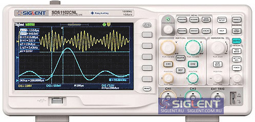 SDS1102CNL Siglent цифровой осциллограф